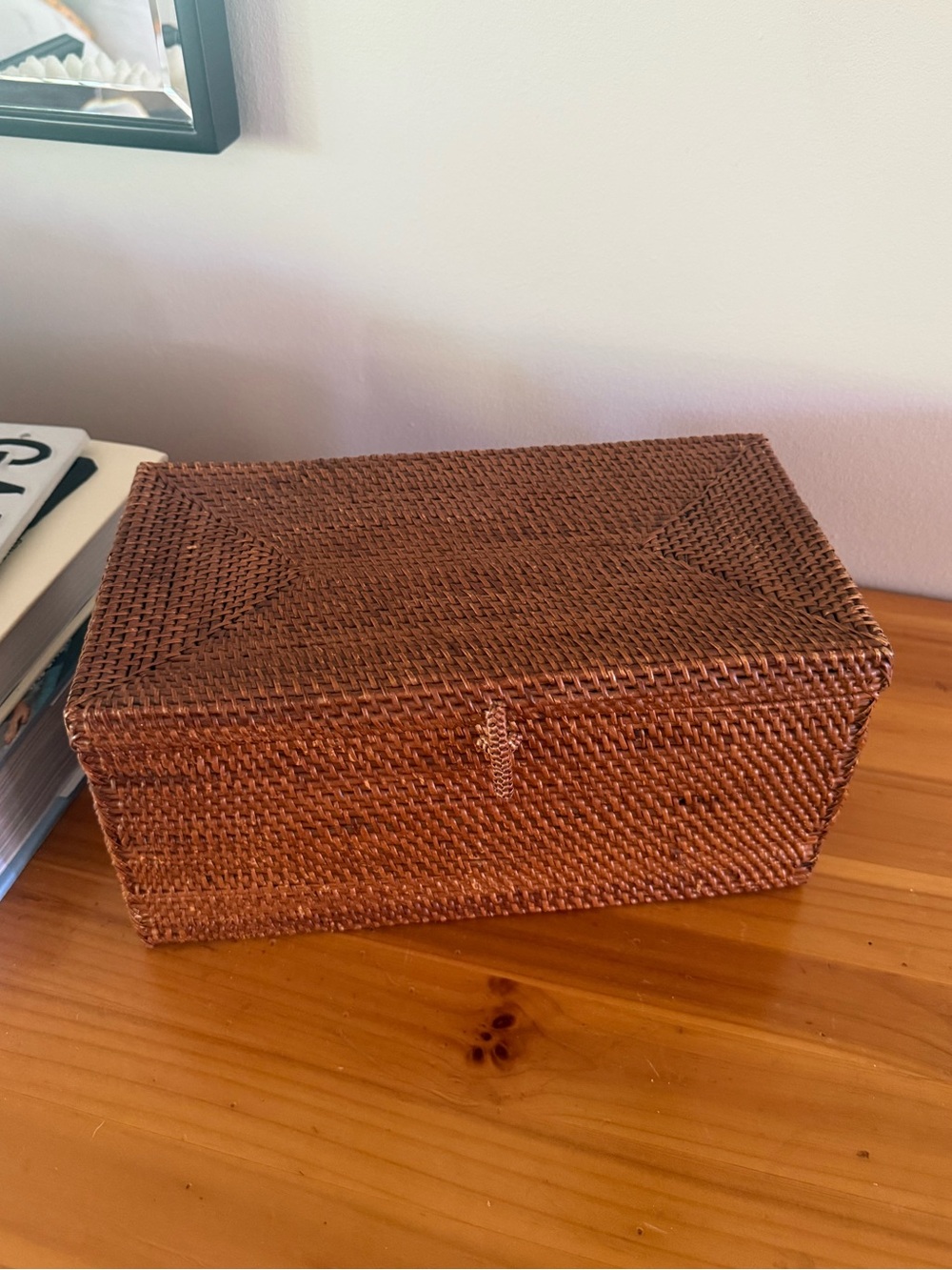 Woven Rattan Storage Box